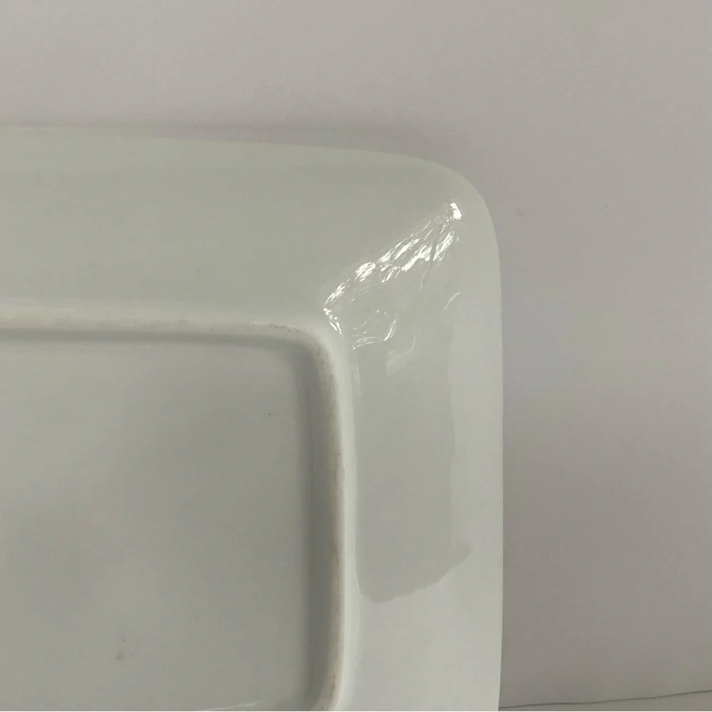 Crate & Barrel Plate Porcelain with Raised Olive Design For Cheese Snacks mint!
